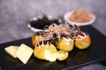 Homemade Takoyaki & Quail Eggs
