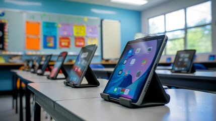 Heavy-Duty Tablet Stands for Classroom Durability
