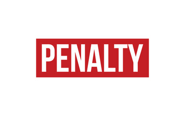 Penalty Stamp. Penalty Rubber grunge Stamp Seal