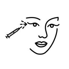 Wrinkles on the eyes icon. Element of anti aging icon for mobile concept and web apps. Thin line wrinkles on the eyes icon can be used for web and mobile. Outline Wrinkles under eyes 