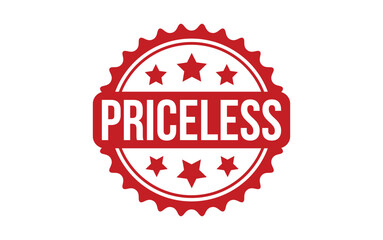 Priceless Stamp. Red Priceless Rubber grunge Stamp