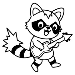 craft a lively chibi style line art, drawing coloring book pages for children and adults