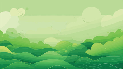Green textured paper background 2d flat cartoon vac