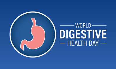 World Digestive Health Day design vector. May 29. Stomach health Awareness Campaign Template. Banner poster, flyer and background design.