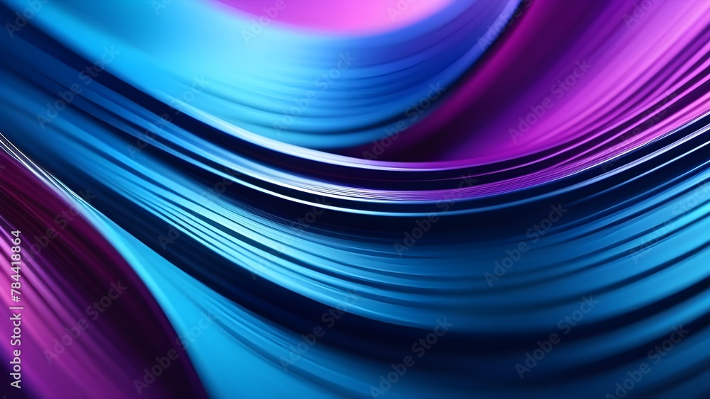 Poster Bright abstract background with modern wave pattern. Graphic design featuring vibrant colors and