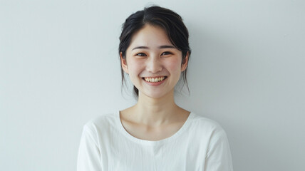 若い日本人の女性ポートレイト [Generative AI]　 - obrazy, fototapety, plakaty