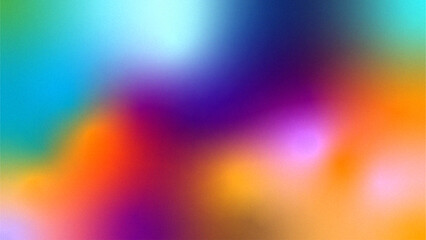 4K Colorful gradient noise grain background texture , Neutral minimalists grainy design.