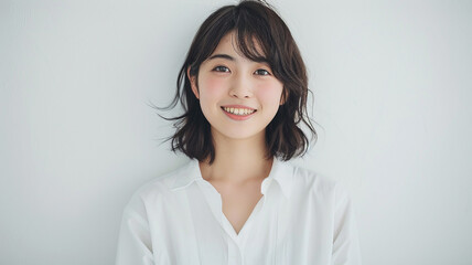 若い日本人の女性ポートレイト [Generative AI]　