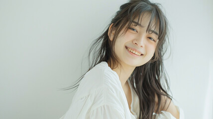 若い日本人の女性ポートレイト [Generative AI]　