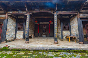 Fototapeta na wymiar Guanxi enclosed house in Ganzhou, Jiangxi, China