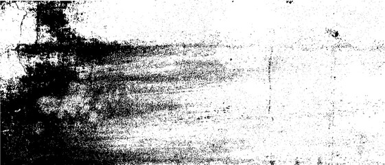 Abstract background in black and white color. Distressed overlay texture of rusted peeled Wall. Overlay illustration over any design to create grungy vintage effect and depth. Vector