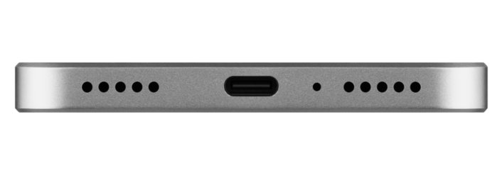 mockup Smartphone, mobile phone, blank screen, isolated on white background, full depth of field