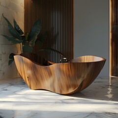  Organic bee wooden bathtub