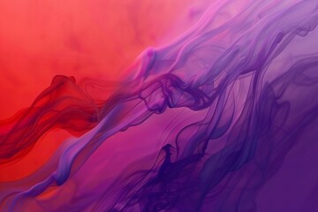 Abstract fluid art background with purple and red colors - obrazy, fototapety, plakaty