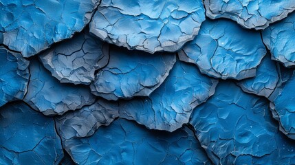   A tight shot of a blue-textured wall, adorned with a leafy pattern at its upper and lower edges