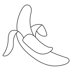 Coloring Page For The Little Ones Features A Banana