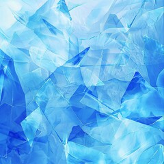 Obraz premium Geometric texture of blue ice. background. ideal edges, generative ai