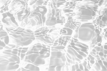 White water wave texture background. Reflection of Sunlight in white water surface with ripples and splashes. Spa concept background. Natural summer vacation banner