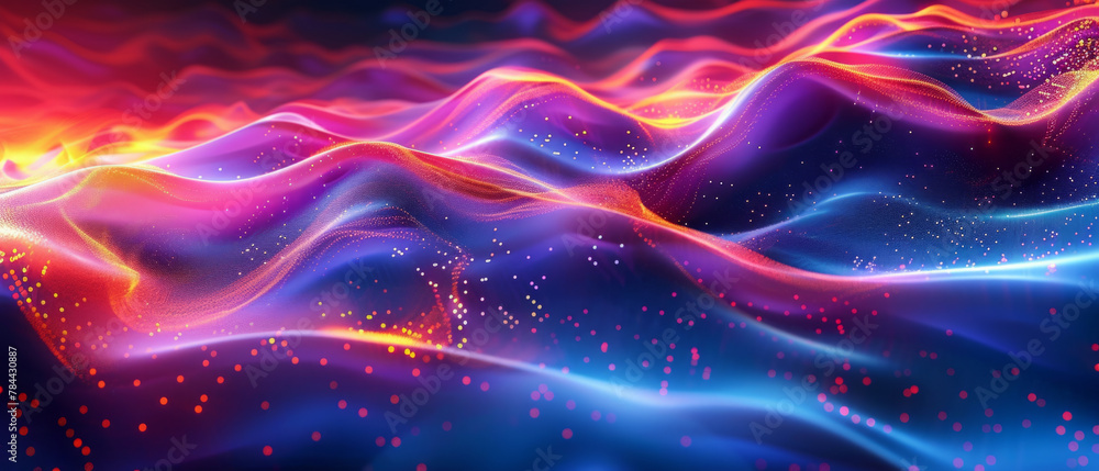 Poster an abstract background suitable for a variety of technological and scientific purposes such as neura