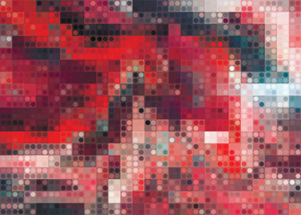 art abstract image mixed red black white paint on canvas digital pixel vector