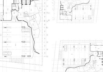 Floor plan designed building on the drawing.