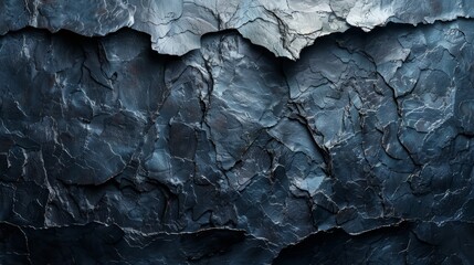   A tight shot of a rock wall showcasing a bi-tonal pattern at its upper and lower edges - obrazy, fototapety, plakaty