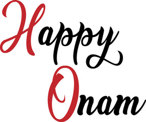 Happy Onam Calligraphy