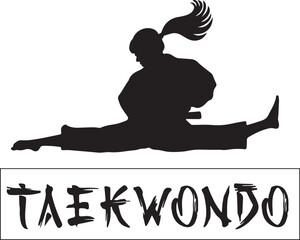 taekwondo logo icon design vector eps