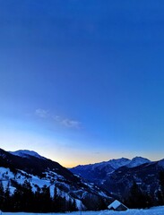 Obraz premium montagne dans la neige