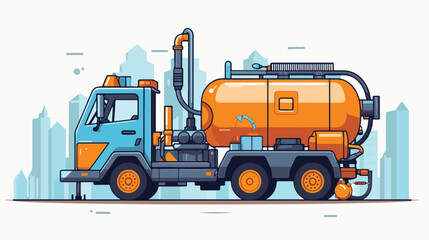 Industrial design 2d flat cartoon vactor illustration