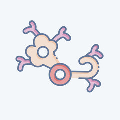 Icon Nerve. related to Body Ache symbol. doodle style. simple design editable. simple illustration