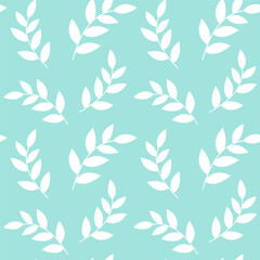 Web Abstract floral seamless patterns with leaves. Trendy hand drawn textures. Modern abstract design for,paper, cover, fabric and other use