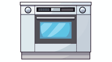 Kitchen dishwasher machine icon. Cartoon of kitchen