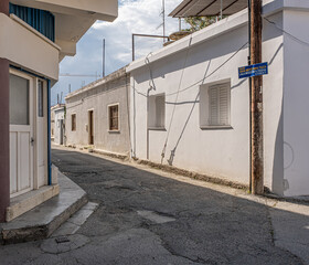 Streets, buildings, houses, sea views from Larnaka city, Cyprus