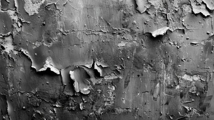 A close-up black and white photo of peeling paint. Great for adding texture to design projects