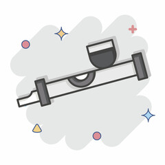 Icon Tobacco Pipe. related to Indigenous People symbol. comic style. simple design editable. simple illustration