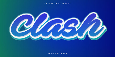 Clash war text effect editable cinema and show text style