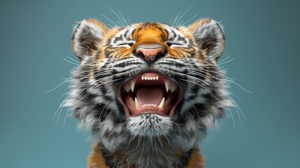 Roaring Majesty: A Tigers Fierce Gaze