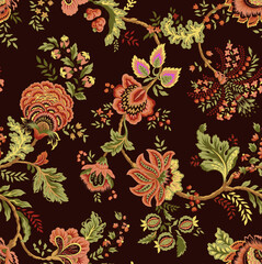 beautiful textile multicolor flower soft color decent flower bunch for textile printing