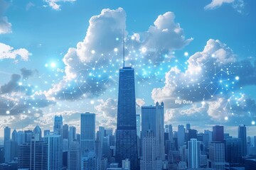 Glittering Night: A Cosmic Symphony Over the City