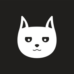 cat icon, cat head vector