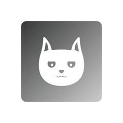 cat icon, cat head vector