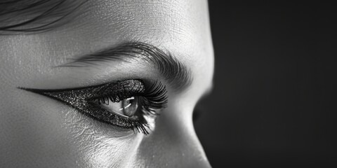 Obraz premium Close up of a woman's eye, perfect for beauty or vision concepts