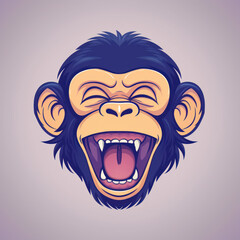 Monkey Vector Logotype, Generative AI