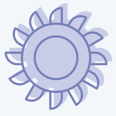 Icon Cutter. related to Mining symbol. two tone style. simple design editable. simple illustration