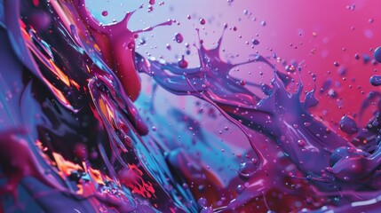 A colorful oil drops and swirl on a background
