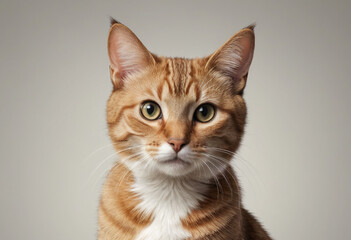 Obraz premium Advertising style, A photorealistic of a cat , with plenty of empty space for text.