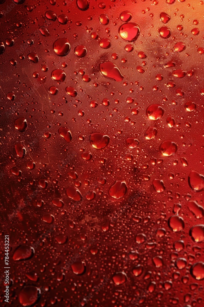 Aufkleber close up of water droplets on a window, suitable for various design projects