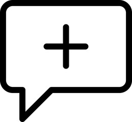 Text Bubbles Simple Line Icon