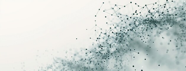 Obraz premium Abstract background with network connection dots
